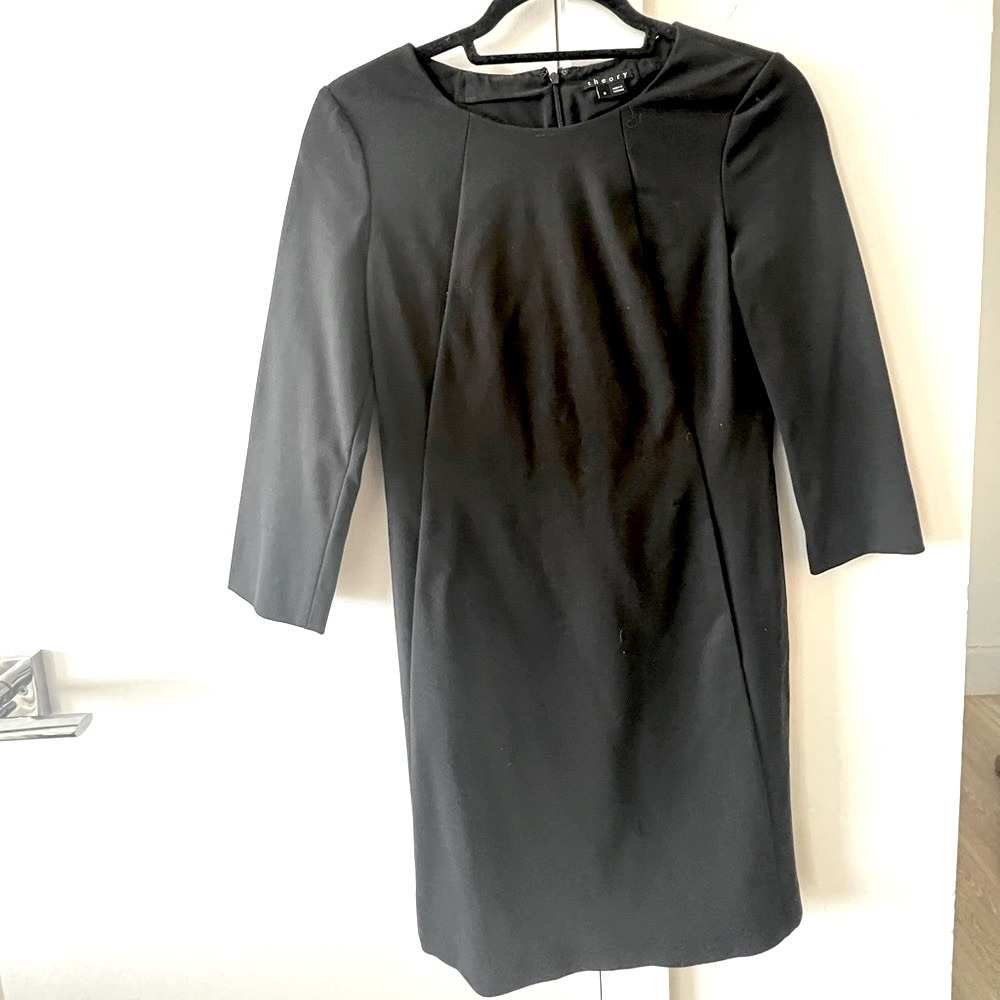 Theory Wool Shift Dress